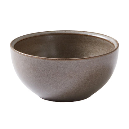 Better Homes and Gardens Banks Brown 12-Piece Stoneware Plates & Bowls Dinnerware Set